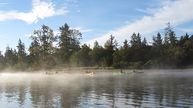 Kayaking the Lower Columbia River: Exploration and Discovery
